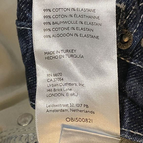 Urban Outfitters BDG Low Rise Flare Jeans Women’s‎ Size 26 Dark Wash Print - Picture 6 of 11